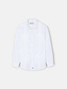 Guayabera sport kids lino blanco