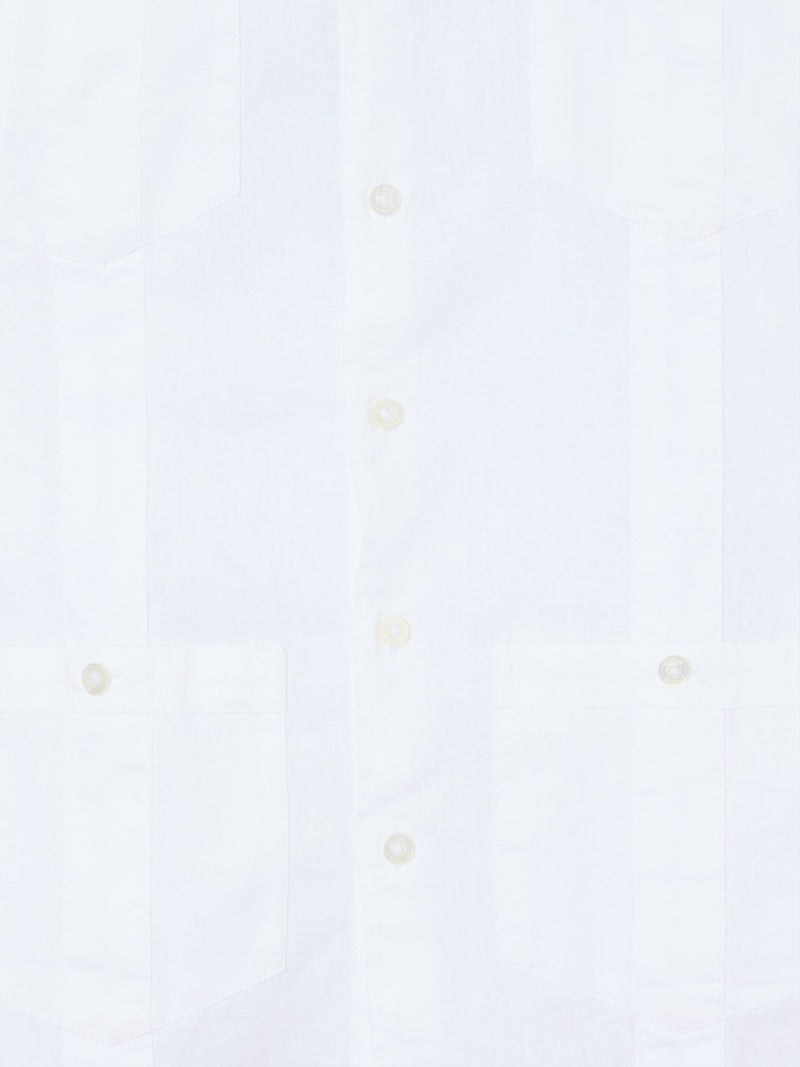 Guayabera sport kids lino blanco