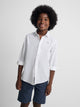 Camisa sport kids lino blanco