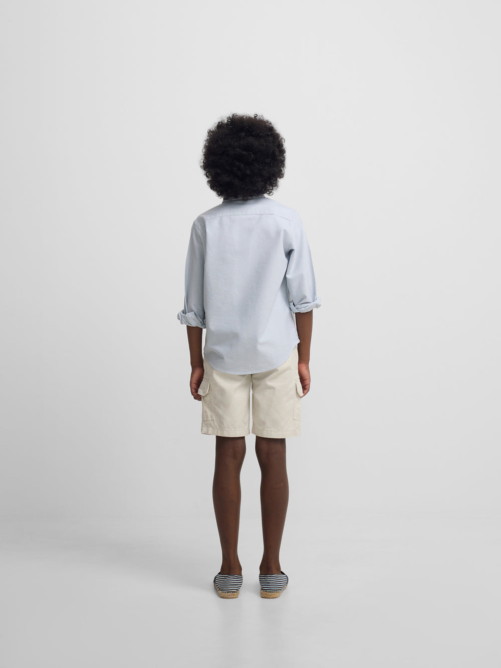 Chemise sport enfant oxford verte