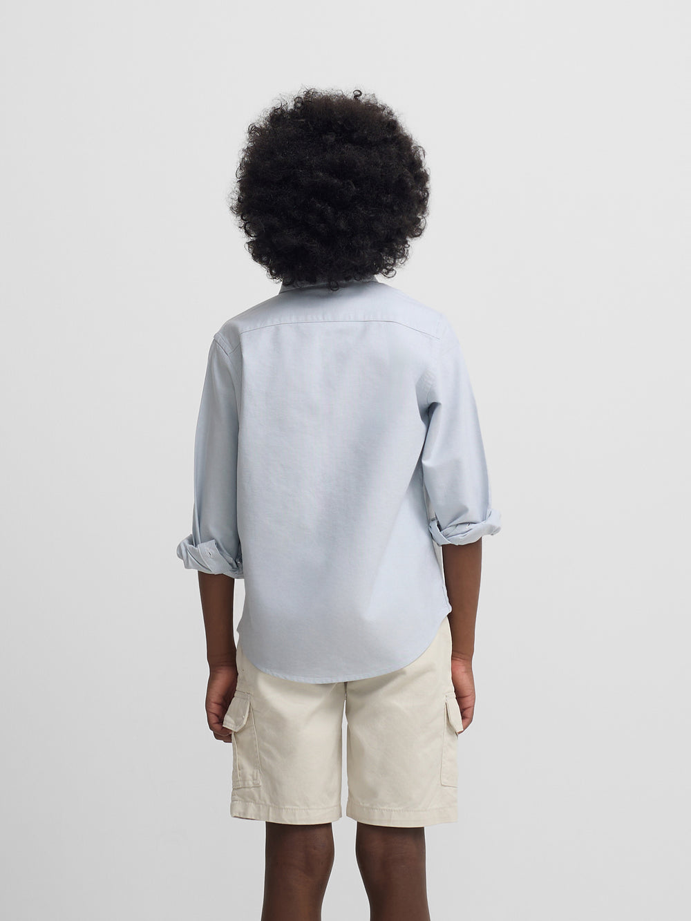 Chemise sport enfant oxford verte