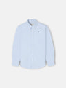 Camisa sport criança oxford verde