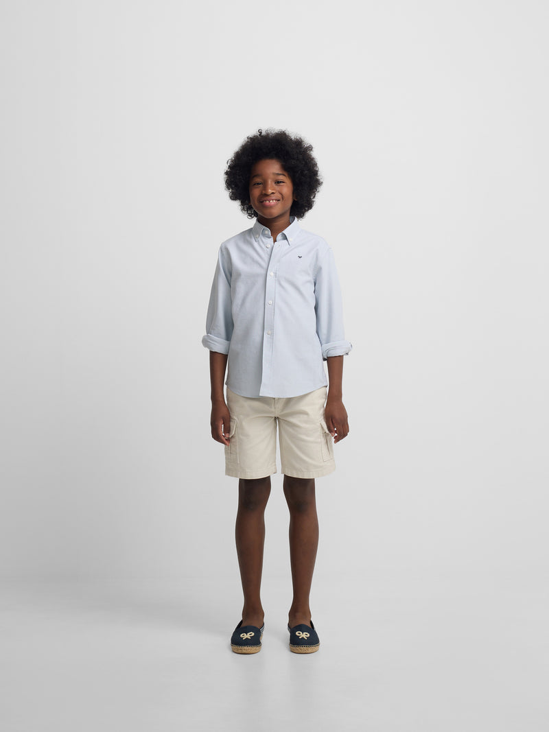 Camisa sport kids oxford verde