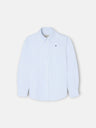 Camisa sport kids rayas oxford verde