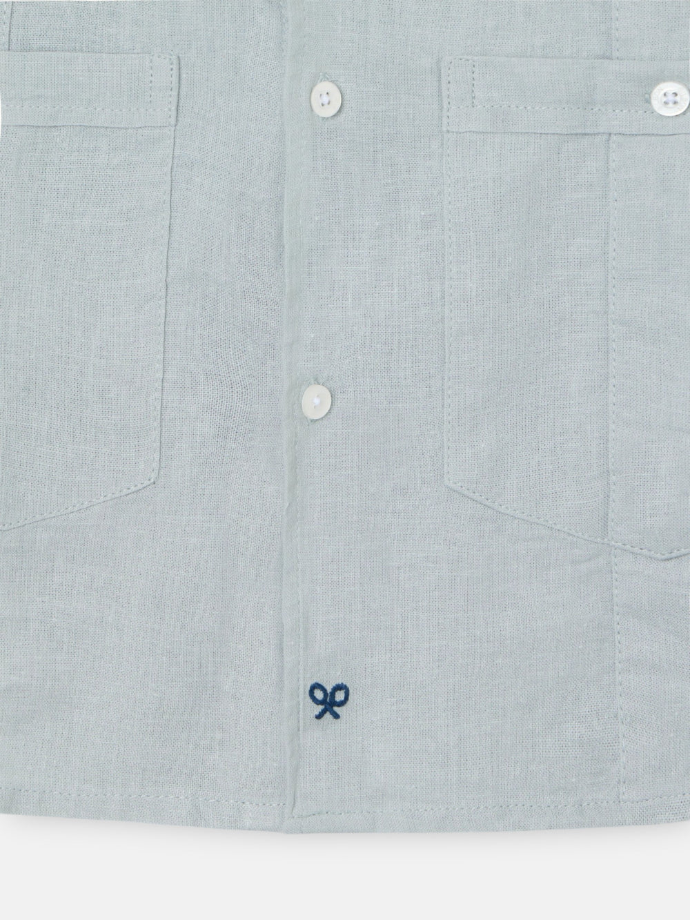 Guayabera sport kids lino verde claro