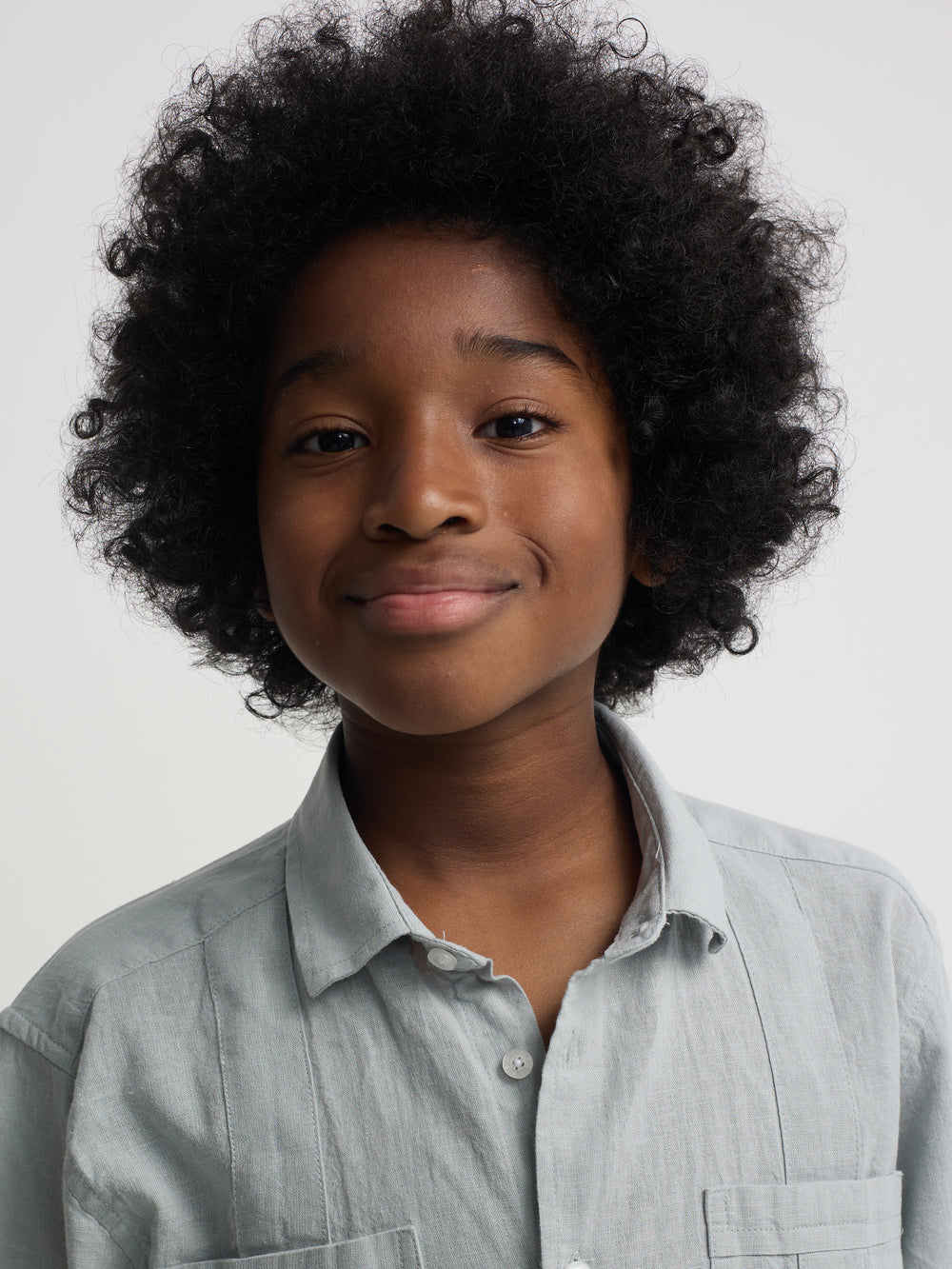 Guayabera sport kids lino verde claro