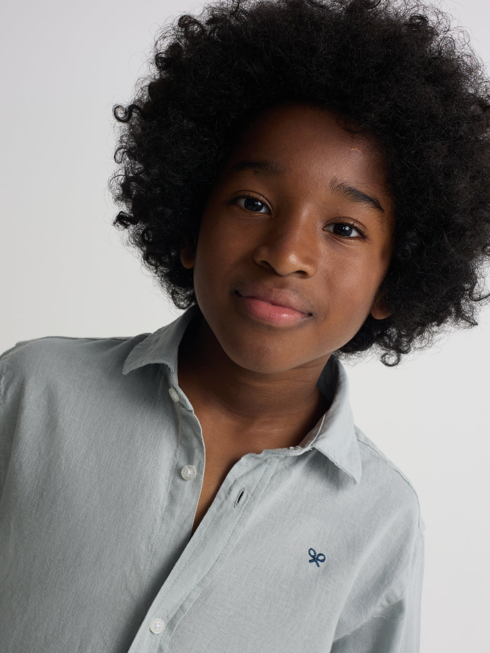 Camisa sport kids lino verde