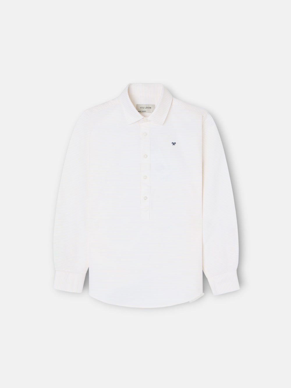 Polo de sport pour enfants à rayures horizontales jaunes