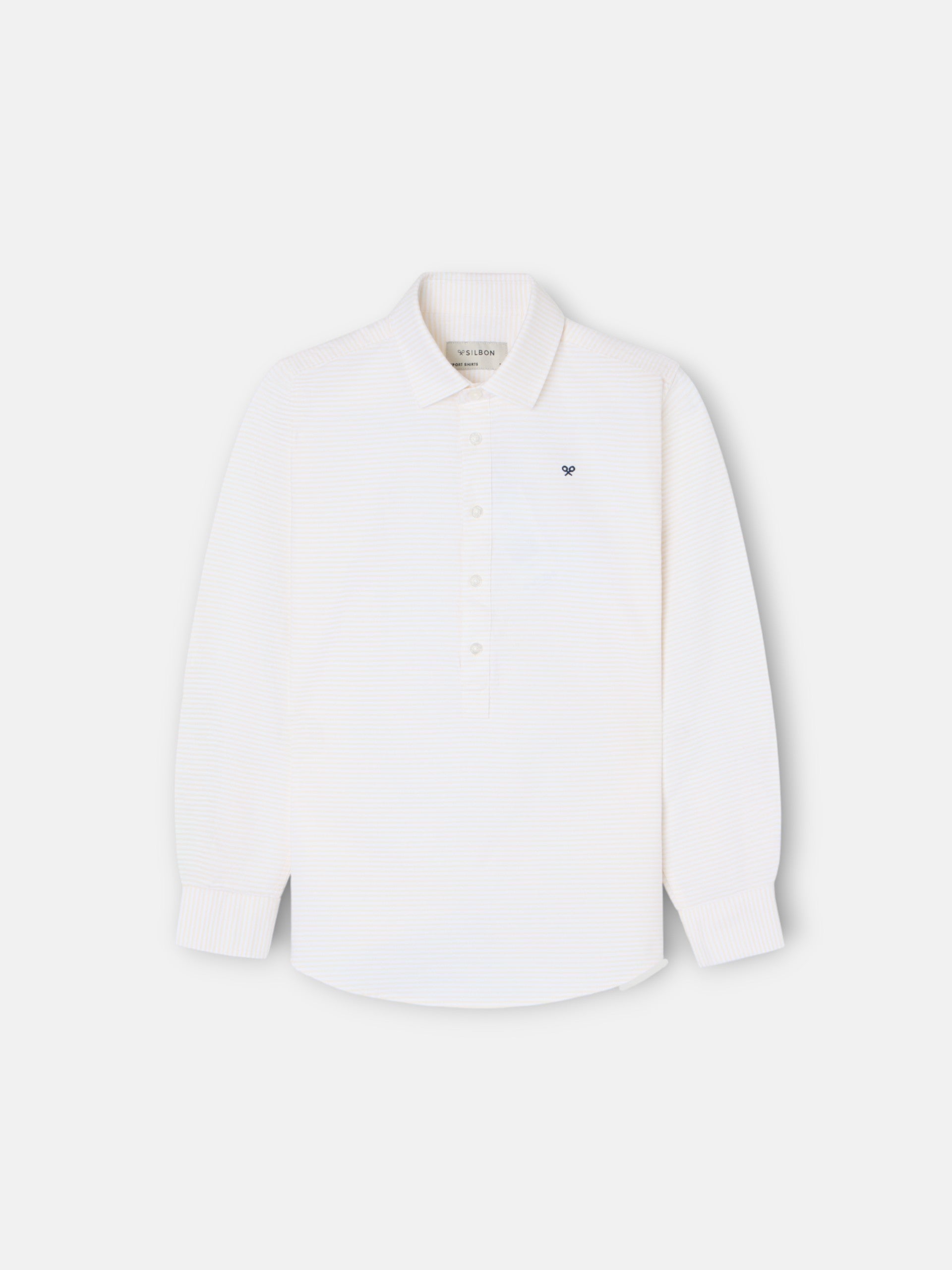 Polera sport kids rayas horizontal amarillo