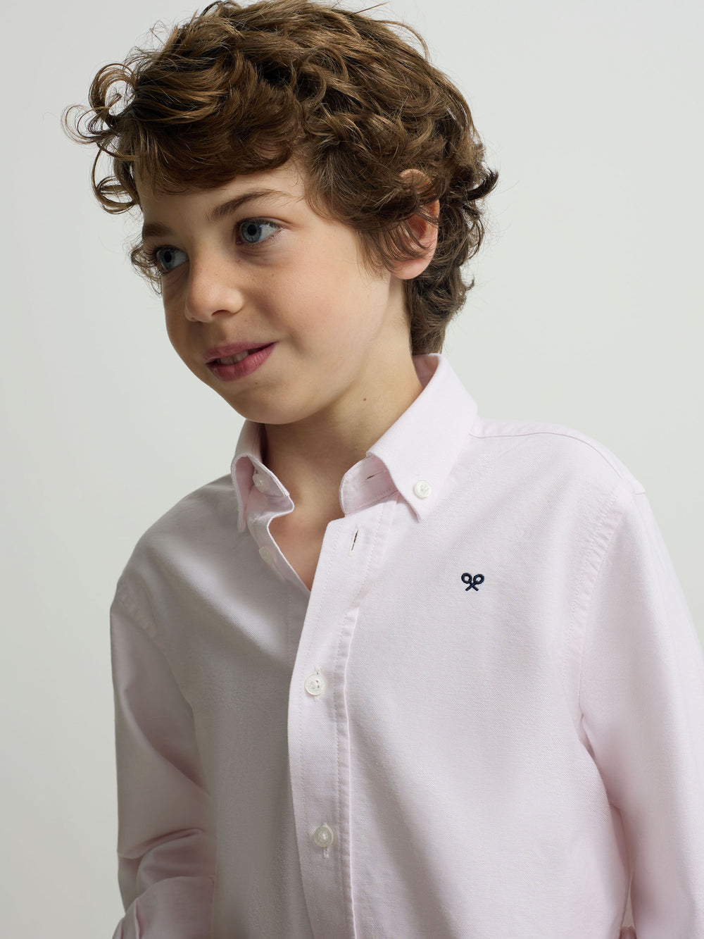 Camisa sport kids oxford rosa