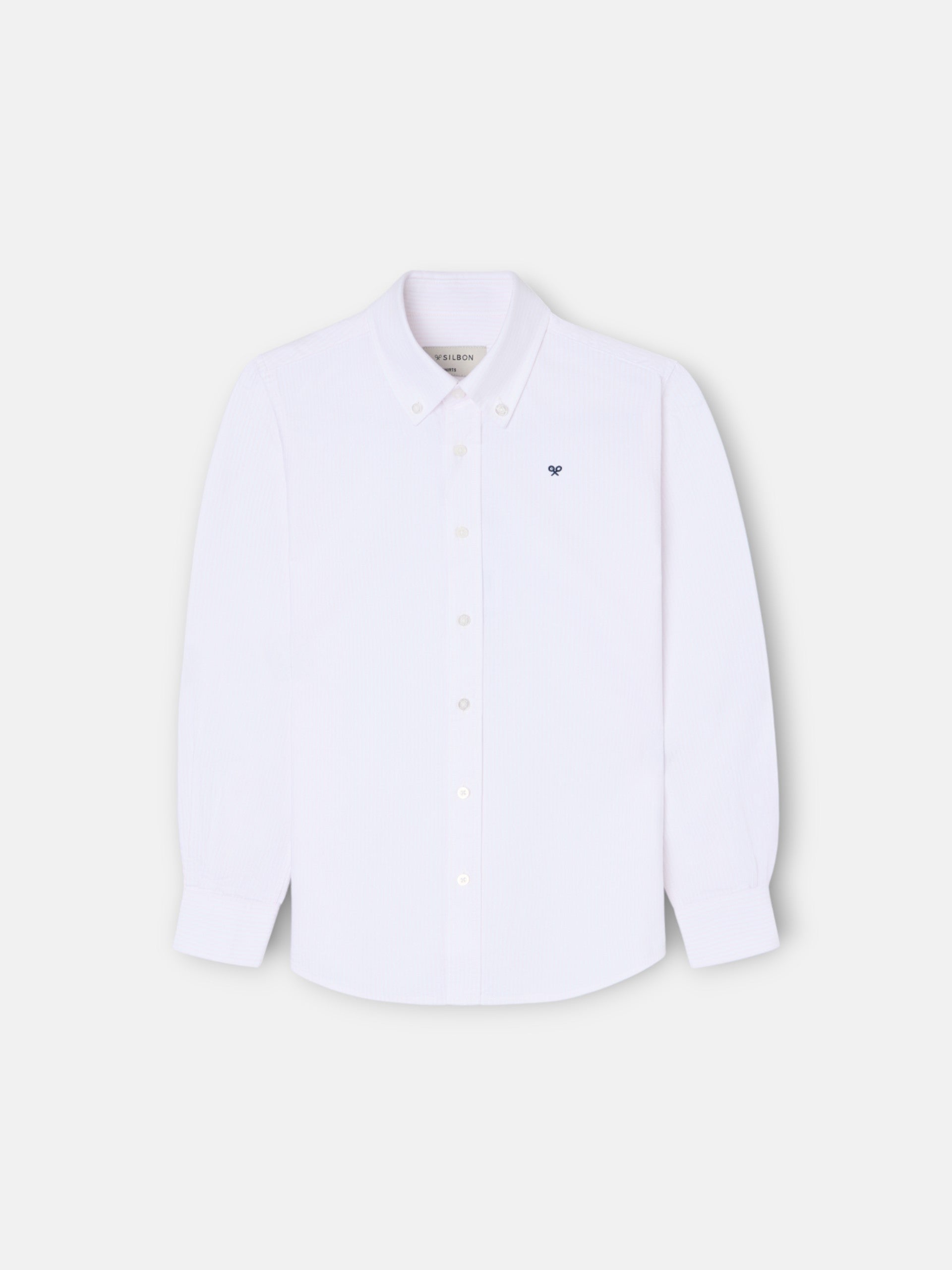 Camisa sport kids rayas oxford rosa