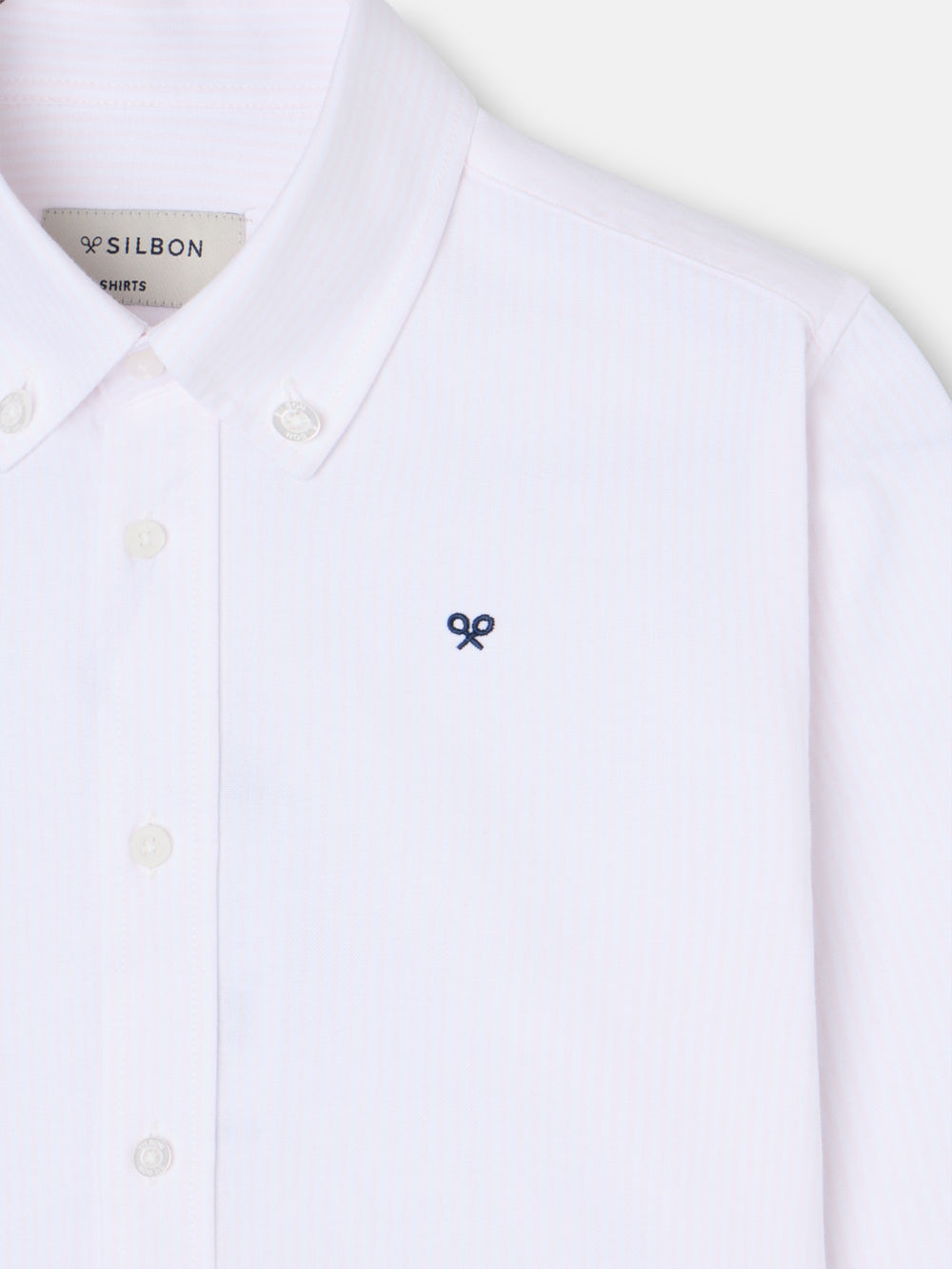 Chemise de sport pour enfant à rayures oxford roses