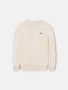 Pull en maille crème pour enfants