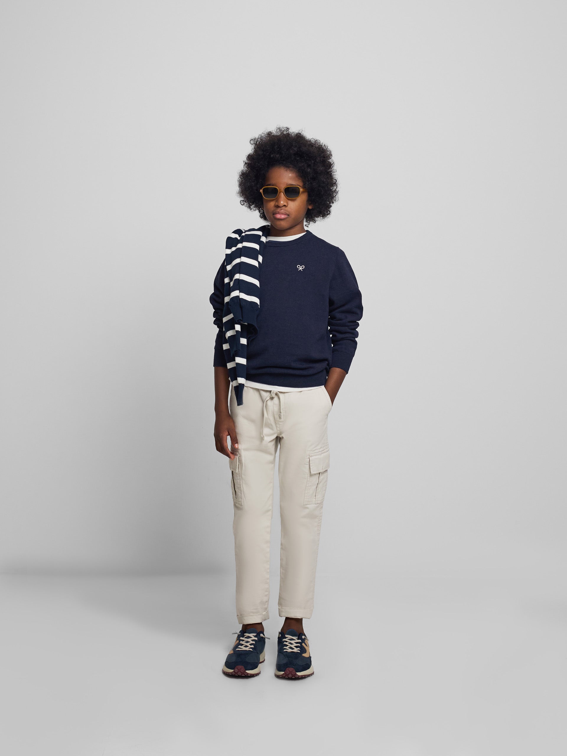 Jersey kids punto azul marino