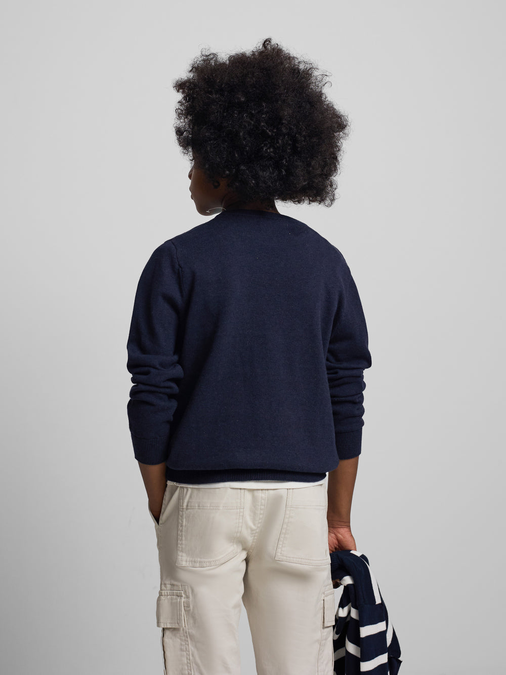 Jersey kids punto azul marino