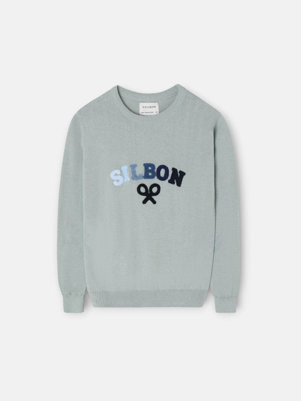 Camisola infantil letras coloridas verde