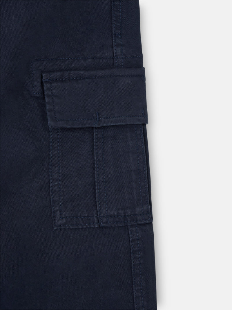 Pantalon sport kids cargo azul navy