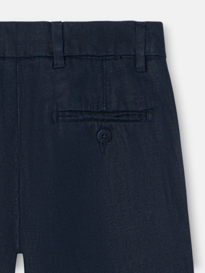 Pantalon sport kids lino azul marino
