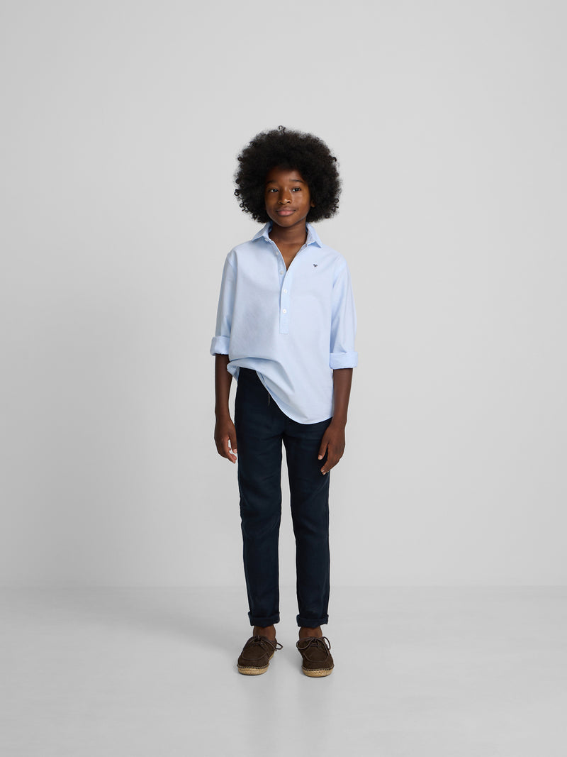 Pantalon sport kids lino azul marino