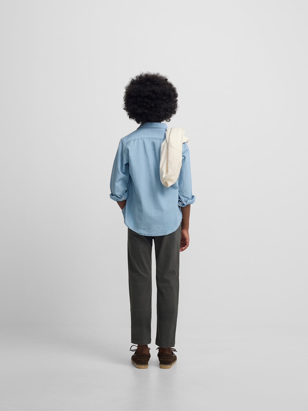 Green kids' sport chino pants