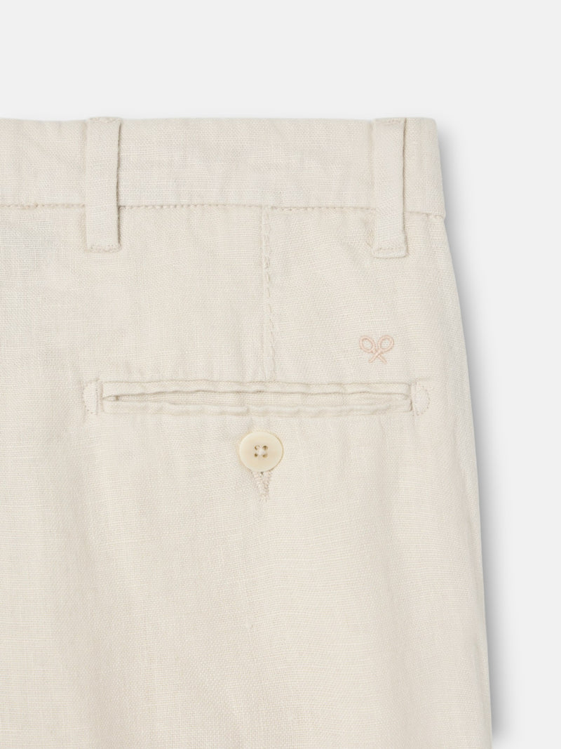 Pantalon sport kids chino lino beige