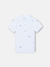 Polo infantil multiraquete cores branco