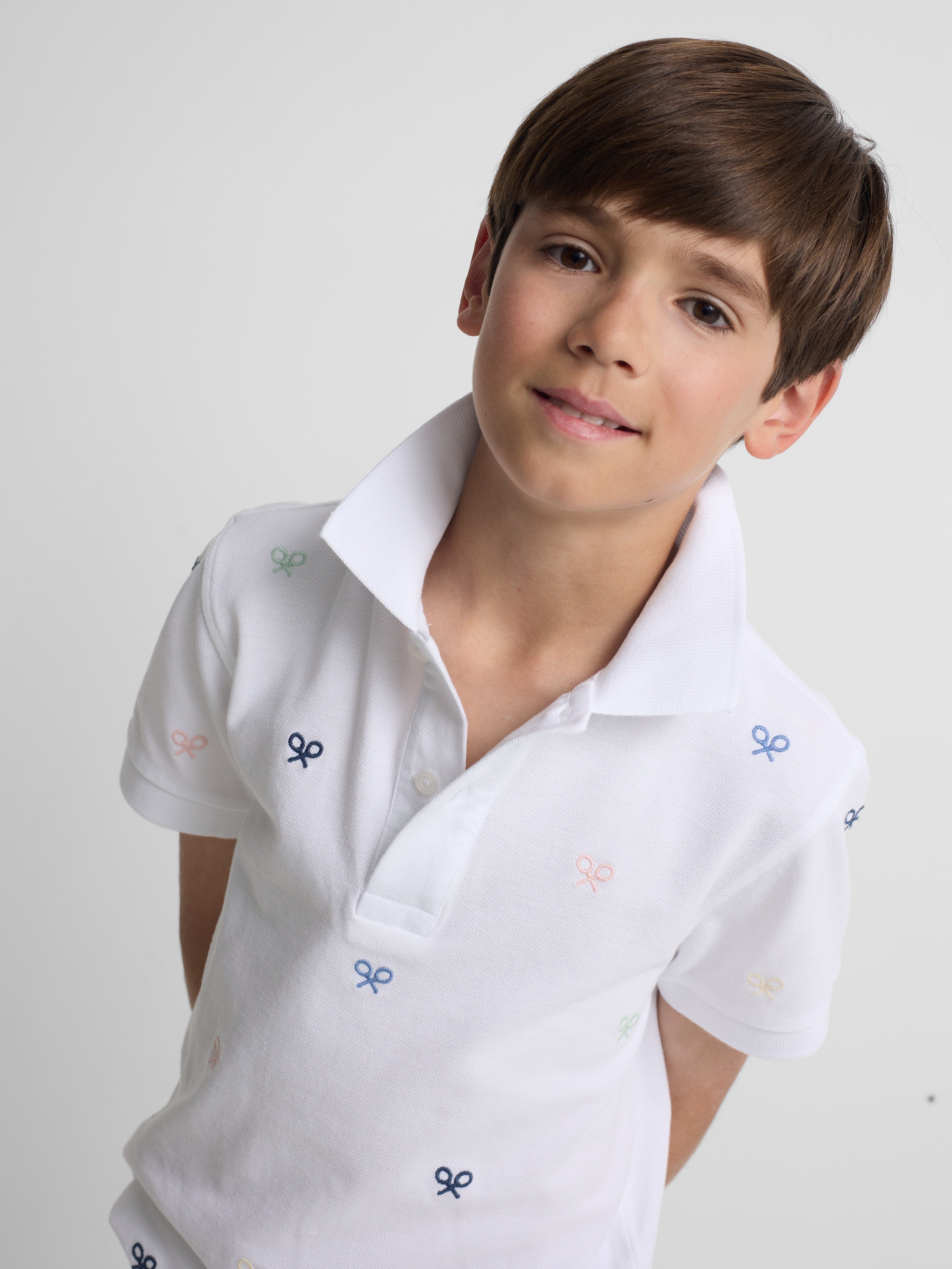 Raquettes multiples Polo Kids blanches