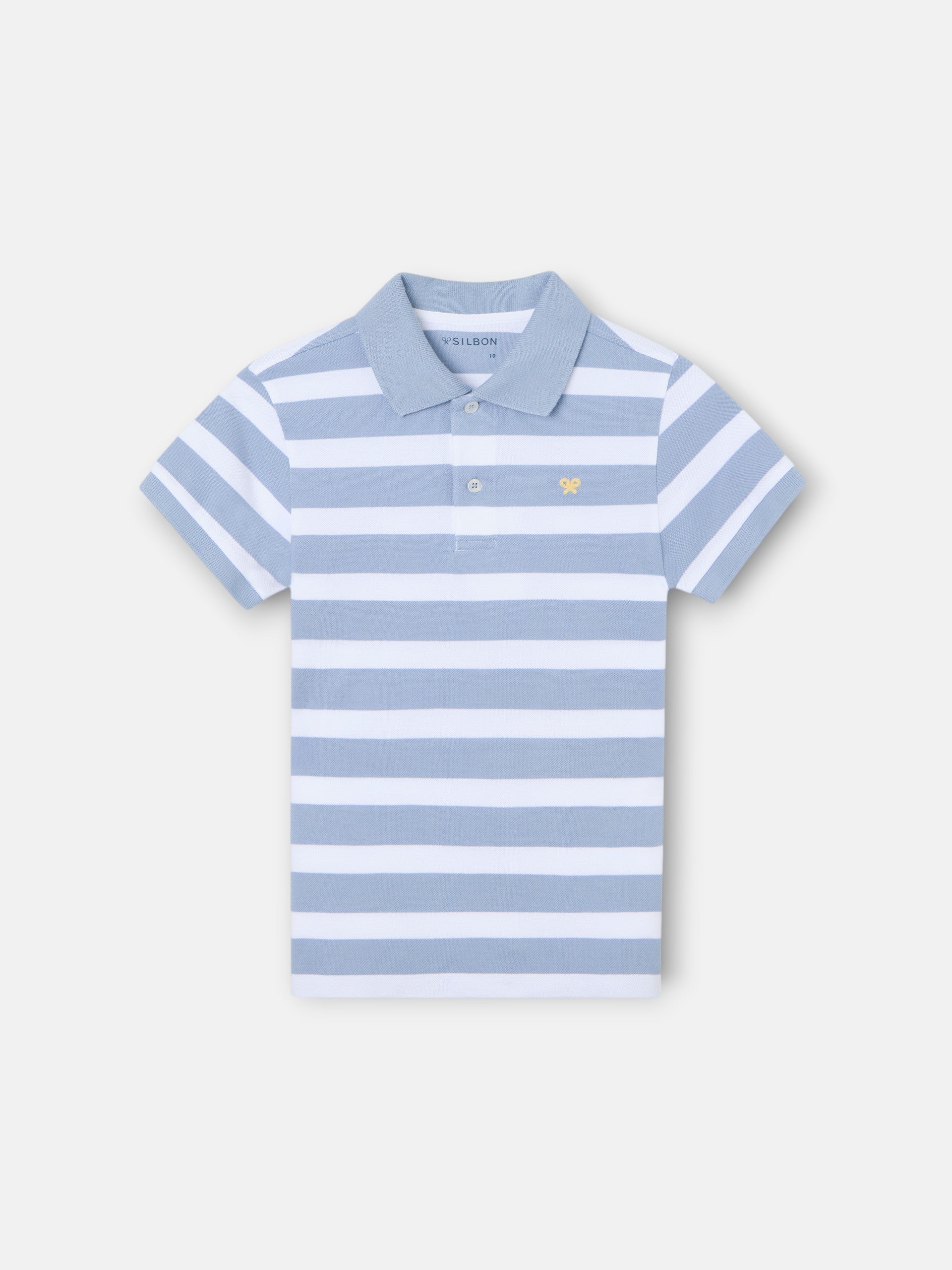Polo kids rayas blanco azul