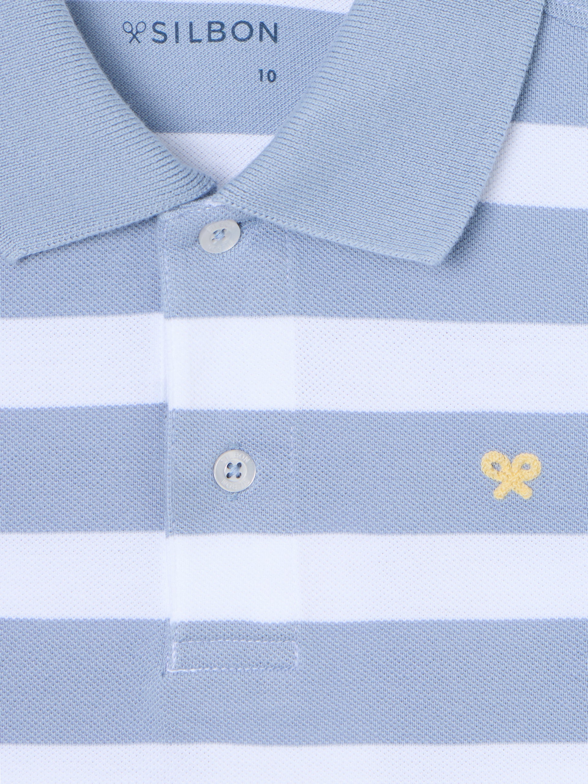 Polo kids rayas blanco azul