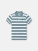 Polo kids rayas blanco verde