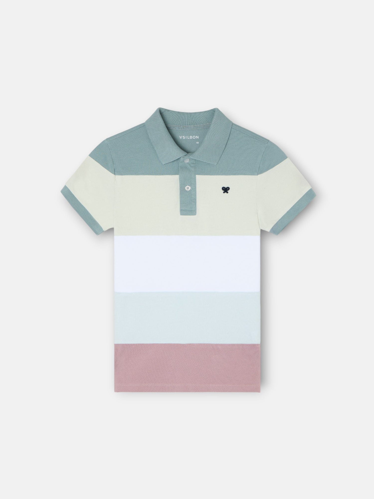 Polo kids raya ancha multicolor verde