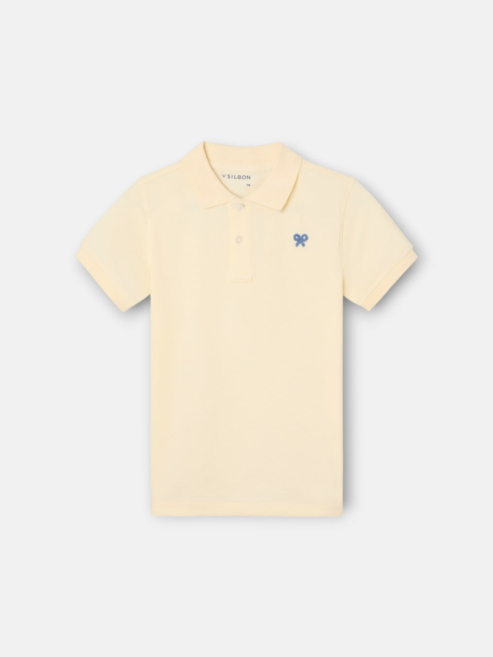 Polo kids liso logo rizo amarillo