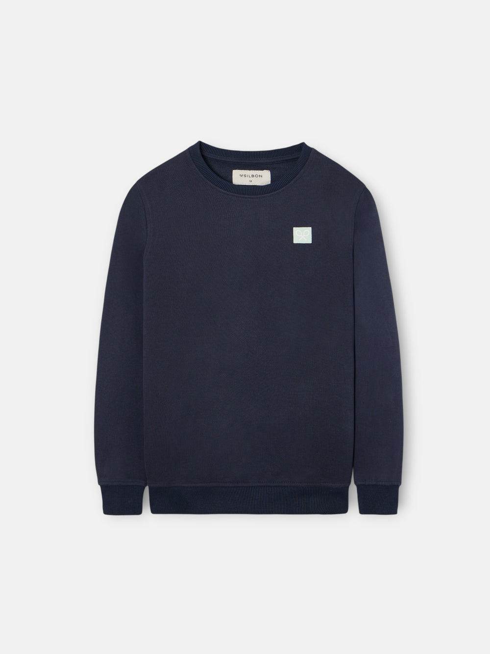 Kids navy blue sand and surf sweatshirt