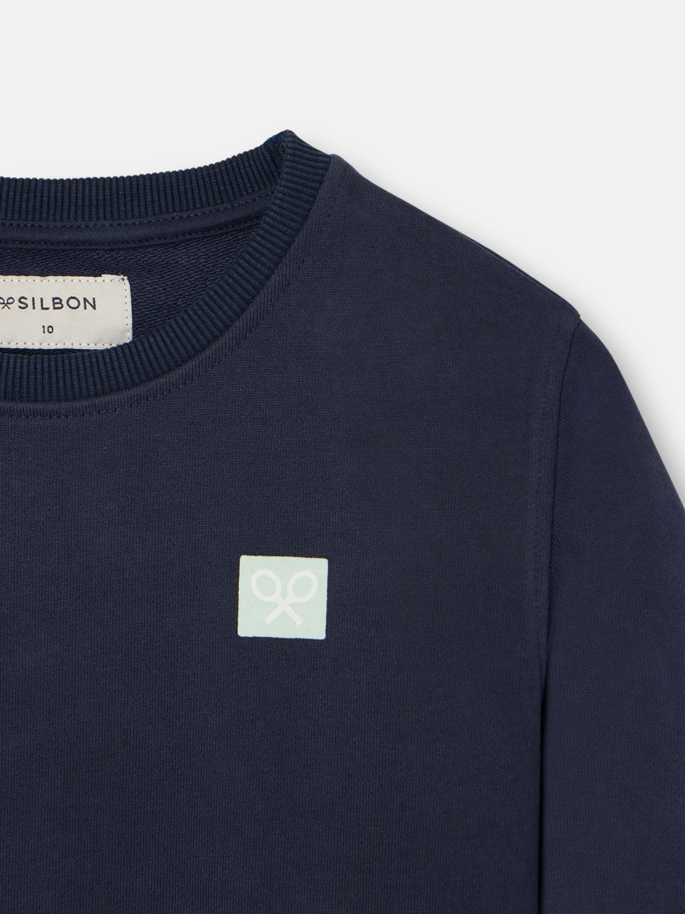 Kids' navy blue sand and surf sweatshirt