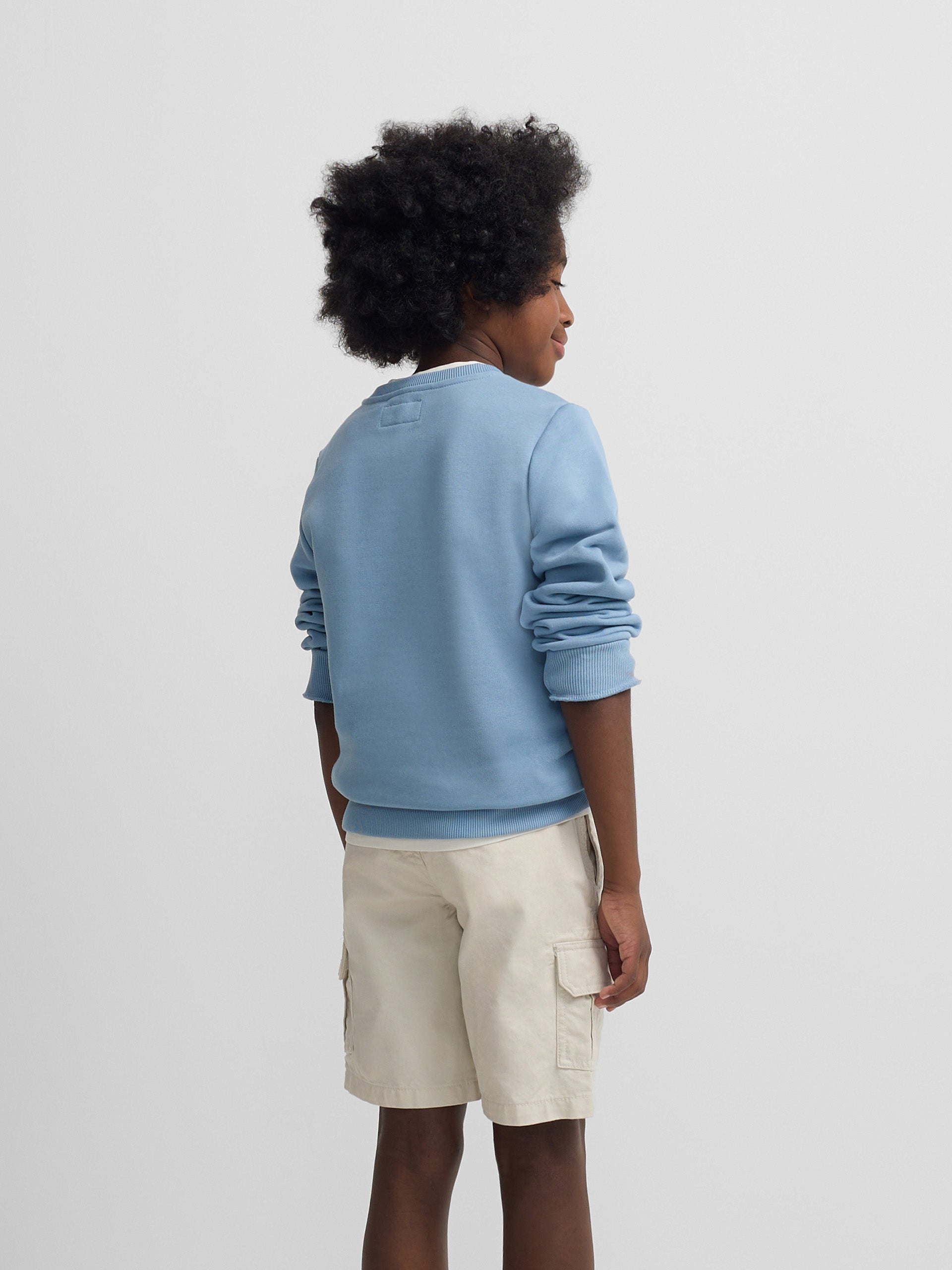 Sudadera kids Silbon raqueta media azul indigo