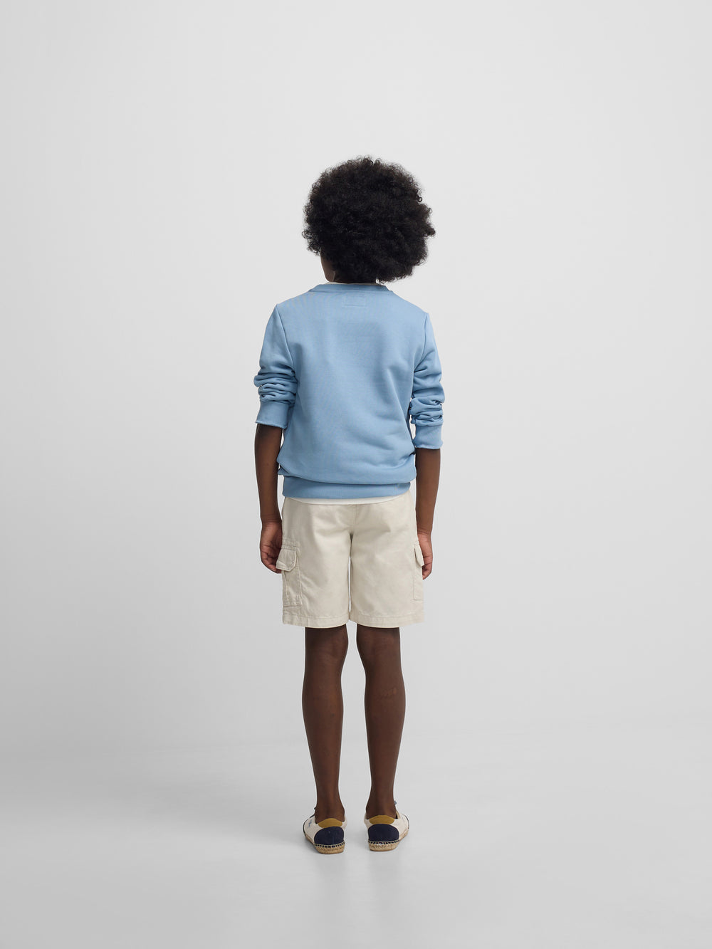 Sweat-shirt enfant Silbon raquette demi bleu indigo