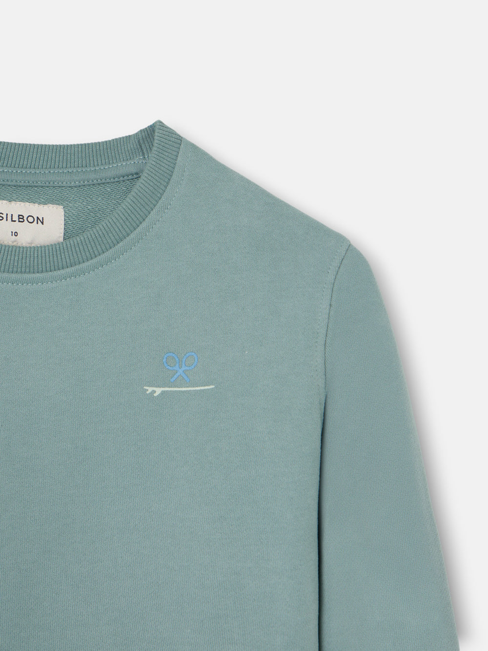 Kids summer beachy green sweatshirt