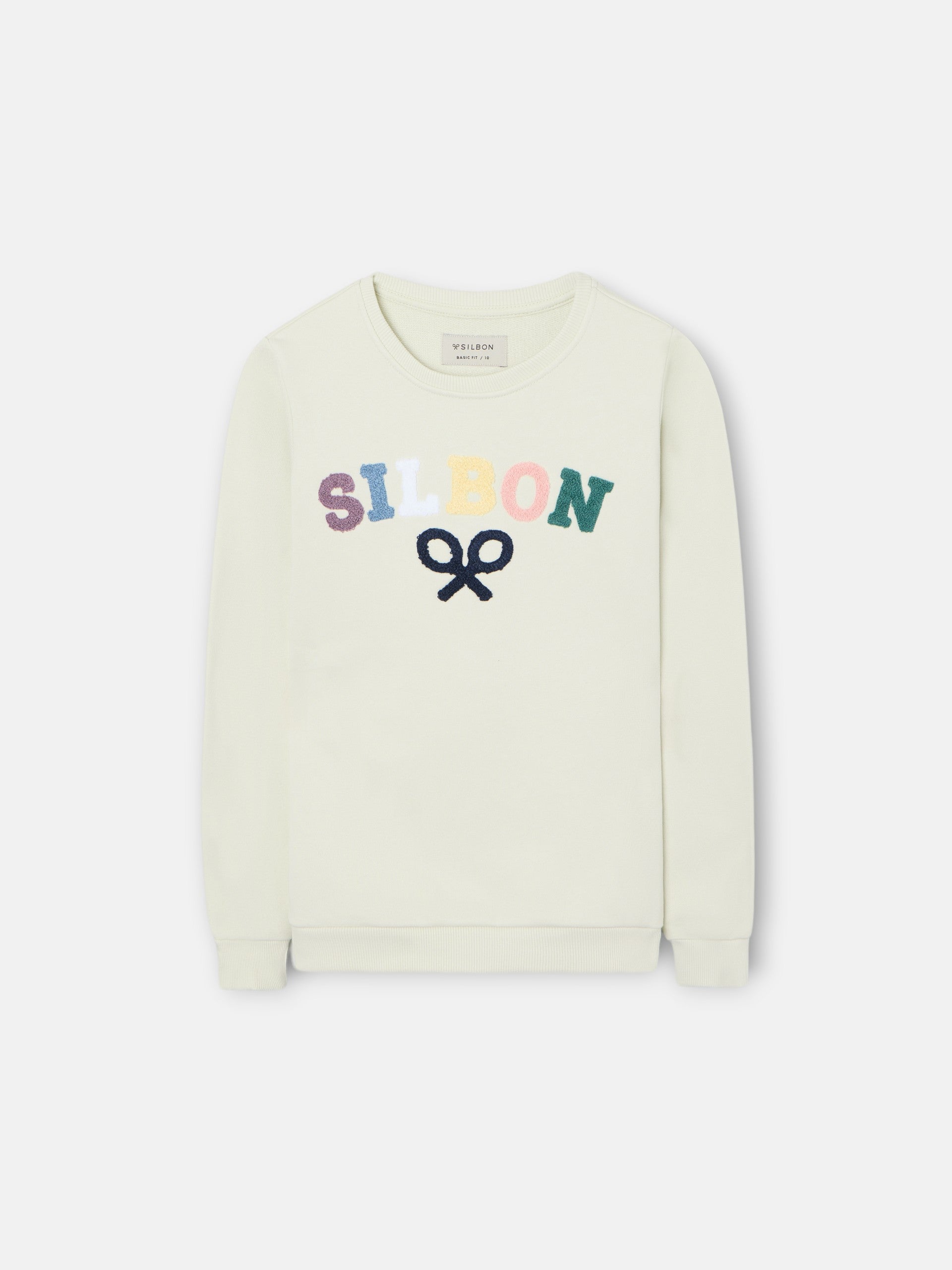 Sudadera kids Silbon raqueta media multicolor verde