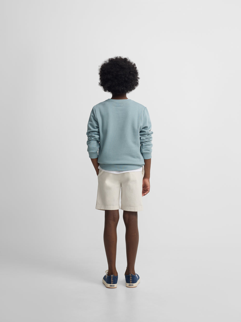 Sweat-shirt enfant Silbon raquette demi-vert