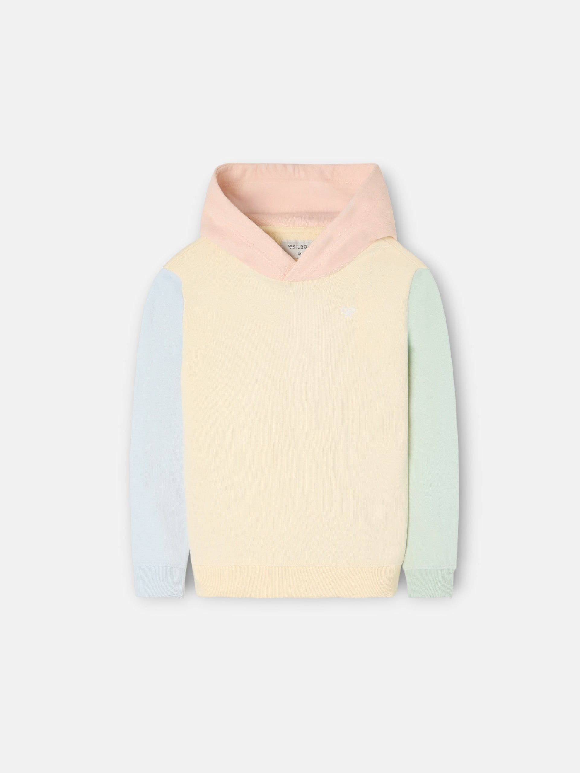 Kids' hooded sweatshirt multicolored yellow