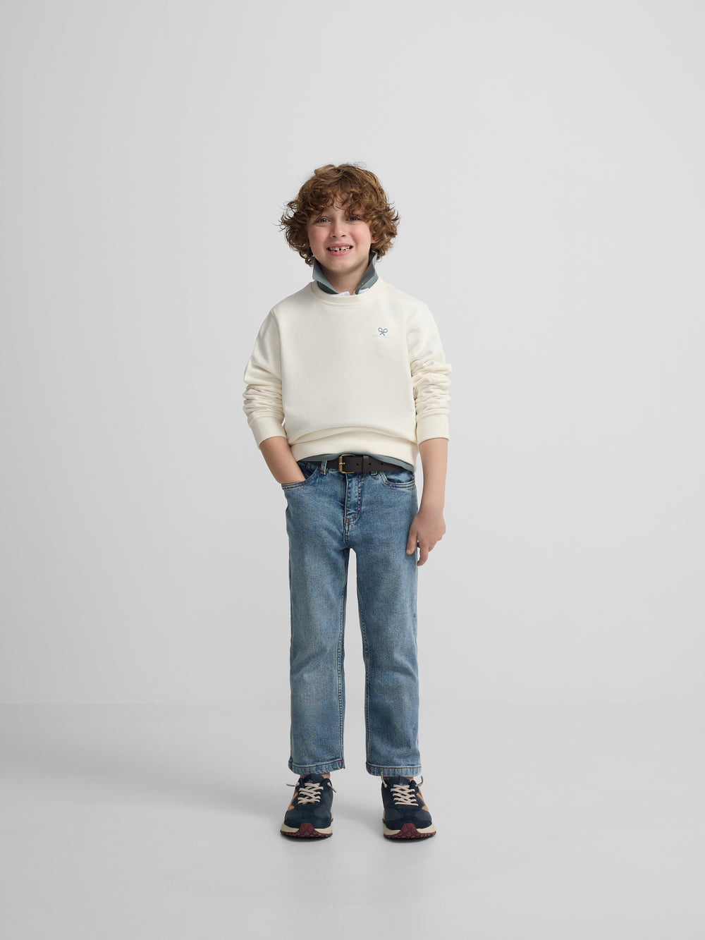 Sudadera kids summer beachy crema