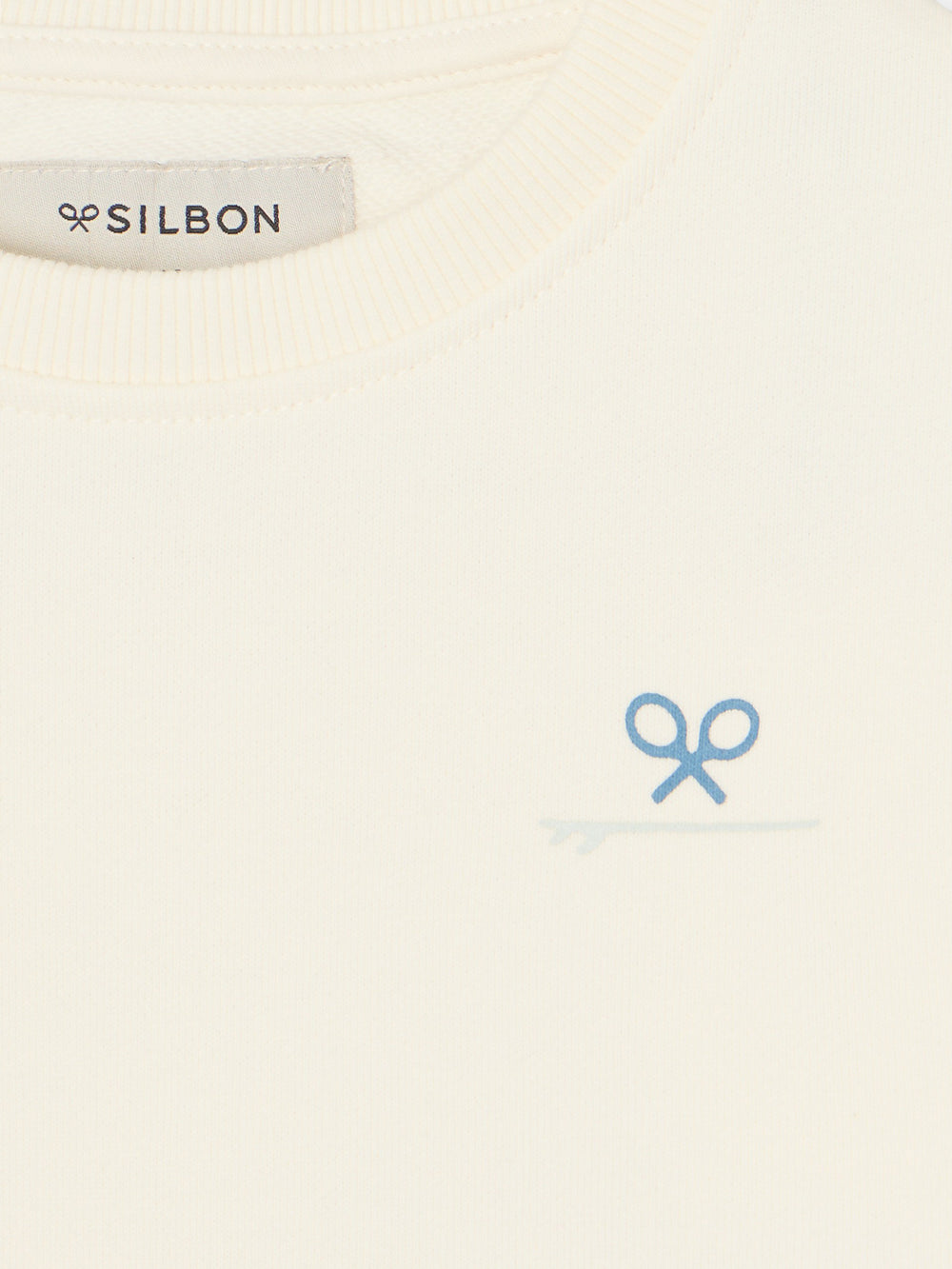 Kids summer beachy cream sweatshirt