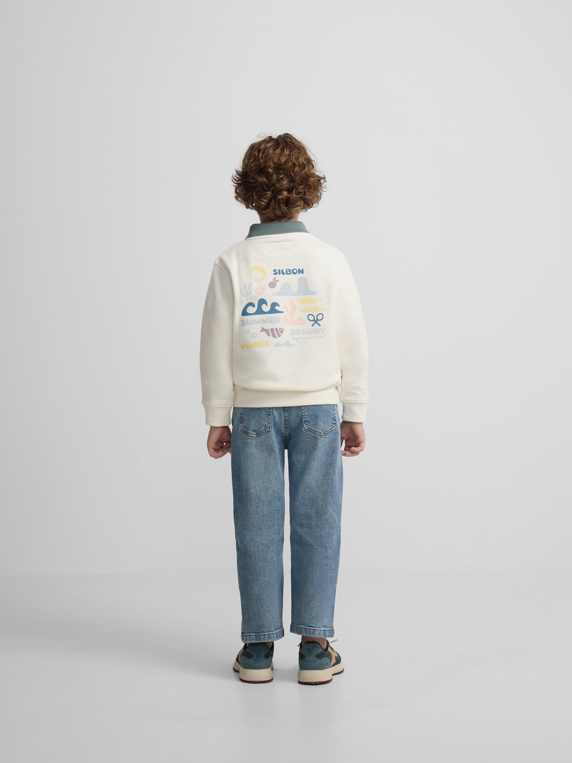 Sweat-shirt crème d'été pour enfants