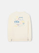 Kids summer beachy cream sweatshirt