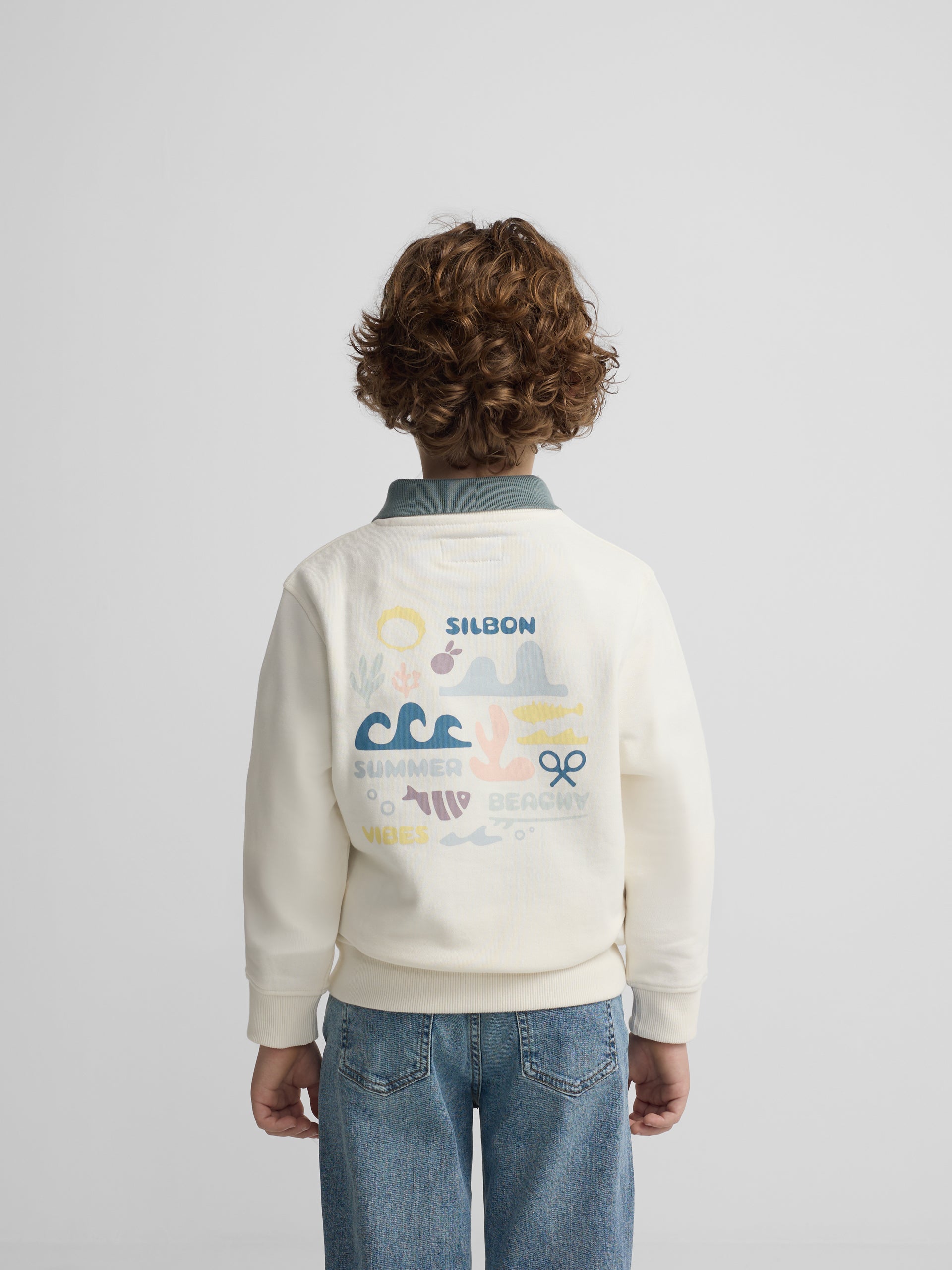 Sweat-shirt crème d'été pour enfants