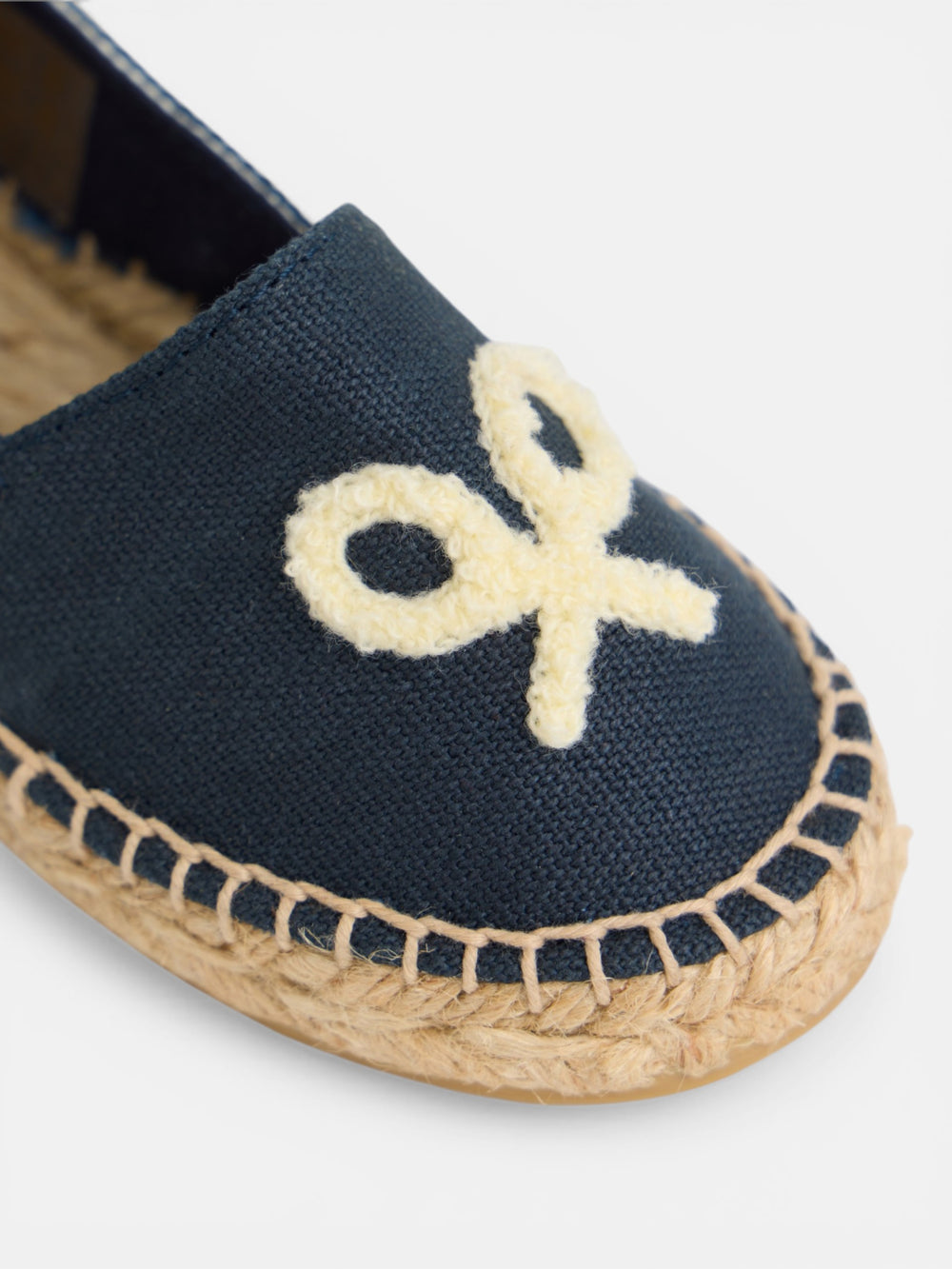 Alpargata kids raqueta rayas azul marino