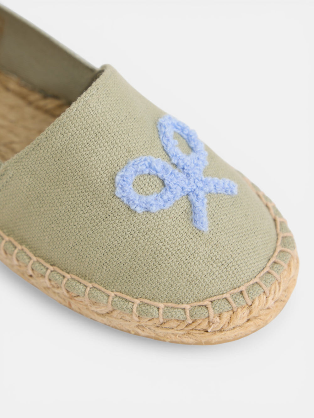 Alpargata kids raqueta rayas verde