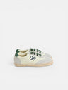 Espadrille enfant semelle raphia verte