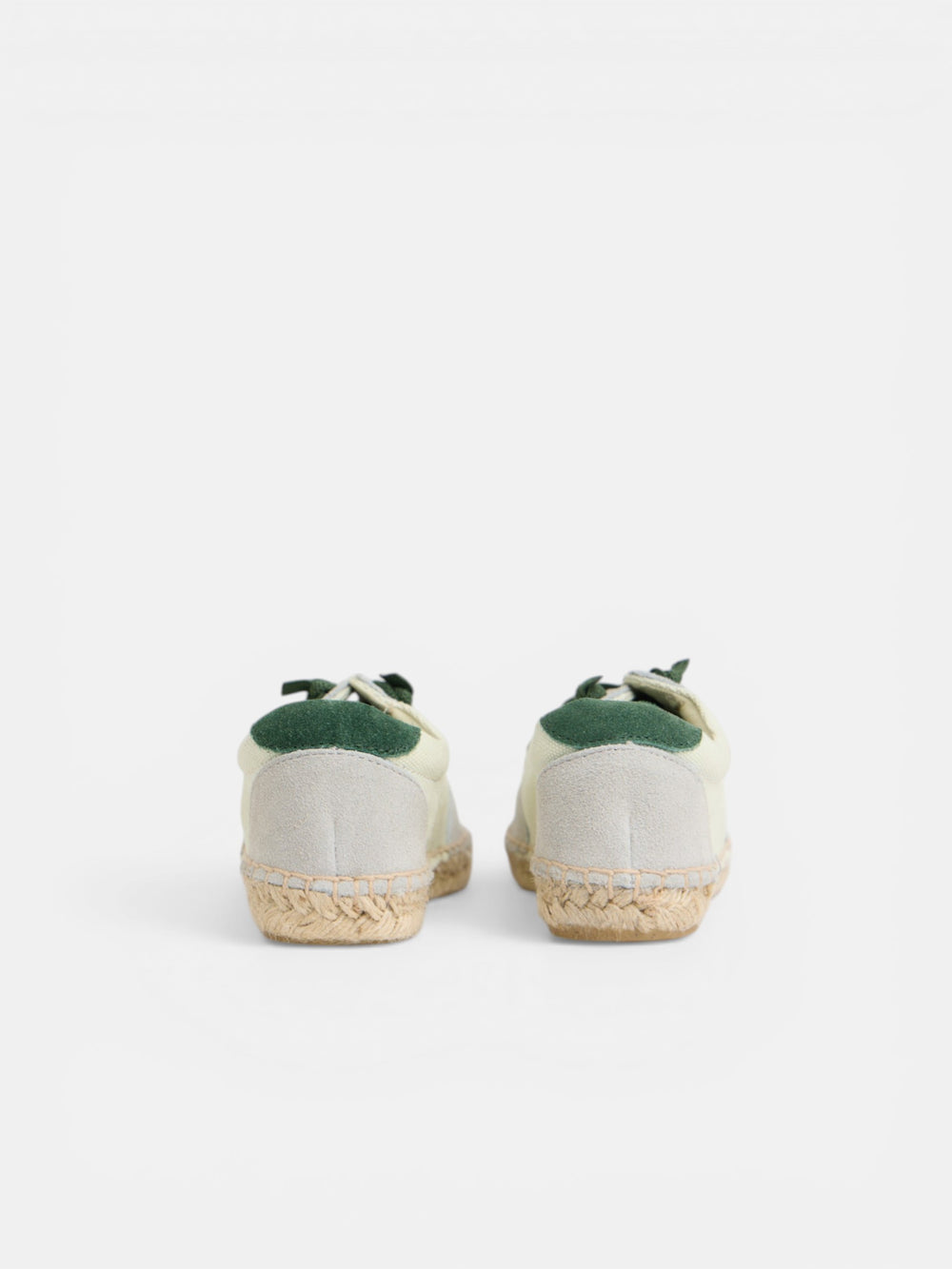 Alpargata kids suela rafia verde