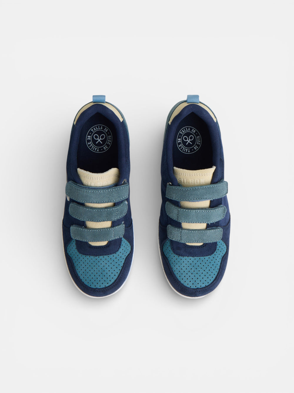 Kids Velcro sneakers multicolored navy blue